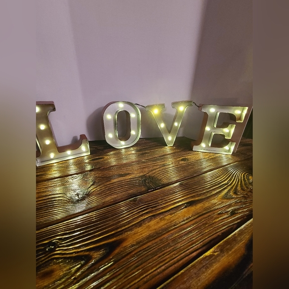 Other - Light Up Marquee Red LOVE Letters